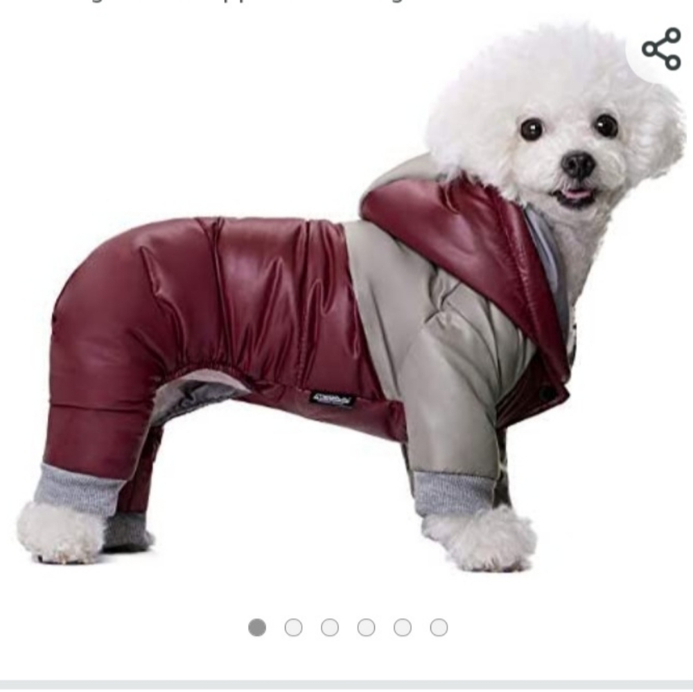 Winter Dog CoatHooded Four Leg Jacket